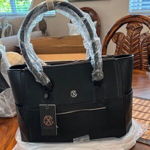 Christian Lacroix Black Tote Bag